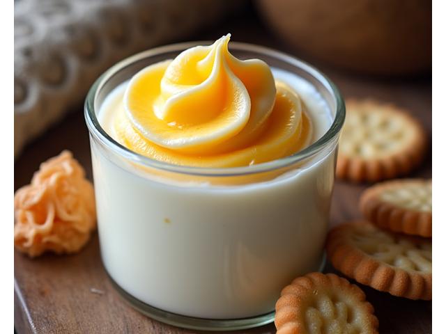 Vintermeny dessert: Multekrem med krumkaker